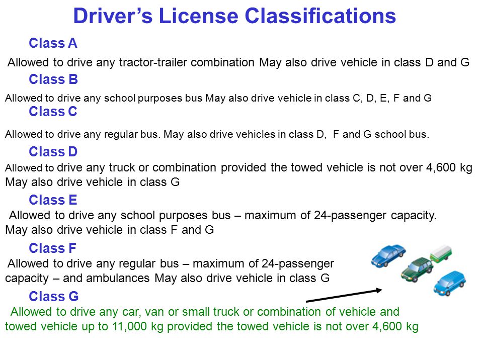 Class C On Drivers License
